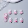 Accesorios de Arte de Uñas de Conejo de Dibujos Animados Estilo Japonés Rhinestone de Resina Decoraciones de Uñas Portátiles Accesorios para Fundas de Teléfono Pegamento de Crema Accesorios de Material DIY
