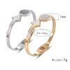 Pulsera de moda coreana con flecha redonda de acero de titanio, personalidad simple para mujer, pulsera de acero inoxidable, joyería al por mayor HL051