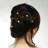 Horquilla en forma de U tapón para el cabello nupcial boda recogido tocado adorno forma Perla Pedrería temperamento simple alfiler accesorios para el cabello