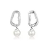 2026 Nuevo Modelo Pendientes de Plata S925 con Aguja Francesa y Perlas para Mujer, Diseño de Lujo Ligero de Nicho de Gama Alta con Estilo Exquisito y Elegante