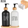 Frasco Boston personalizado de 500ml para álcool em gel com dispensador de bomba e cabeça espumante para dispensar shampoo e sabonete líquido no banheiro