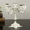 Enfeites de Castiçal Clássico Estilo Europeu, Decorações de Mesa de Luxo Leve e Alto Valor Estético, Enfeites de Castiçal para Decoração de Casa em Liga de Zinco Atacado
