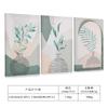 Conjunto de 3 peças de pintura de escritório estilo boêmio amazona medieval Pintura decorativa minimalista verde para sala de estar