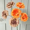 3 Flores de Peonía Artificiales para Decoración de Bodas, Arreglos Florales, Decoraciones de Pasillo y Arreglos de Flores de Bienvenida