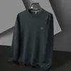 Sudadera Casual Redonda Popular para Hombre Otoño e Invierno 2025 Venta Directa de Fábrica Camiseta Térmica Redonda para Hombre Una Pieza Dropshipping