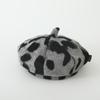 Venta Caliente Transfronteriza Otoño e Invierno Boina Infantil Estilo Retro Americano Sombrero de Pintor Estampado de Leopardo Cepillado Sombrero de Calabaza Navideño