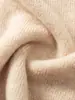[100% Lana Pura] Suéter de Punto Integrado sin Costuras con Mangas de Murciélago y Cuello Semi-Alto para Mujer, Adecuado para Usar en Capas como Suéter