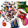 Pistola de fuegos artificiales roja del mismo estilo de Tiktok Net, palo de fuegos artificiales, pistola de juguete inflable, suministros para fiestas de cumpleaños y bodas de Año Nuevo