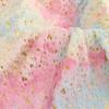 Tela Tie-Dye de Piel de Conejo con Corazones Grandes y Pequeños Estampados en Oro, Tela de Felpa para Bolsos, Juguetes, Camas para Mascotas, Tela Térmica Estampada en Plata, Tela Térmica Estampada en Oro
