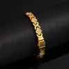 Pulsera Magnética de Cuatro Hojas con Incrustaciones de Diamantes para Mujer, de Venta Caliente Transfronteriza, Pulsera Versátil a la Moda con un Toque de Lujo Ligero y de Alta Gama, Joyería Estilo Ins