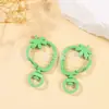 23*38mm Llavero de Fresa de Colores Pintados Hebilla de Langosta Pintada con Spray Hebilla de Perro Accesorios para Joyería Hechos a Mano DIY Colgante