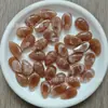 Parche de media cara de acrílico curvado con forma de gota de agua 19x12mm transfronterizo europeo y americano Accesorios para ropa DIY Aretes Venta al por mayor