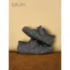 Versátil Plush Solado Grosso Sem Vento Onda Para Ir ao Trabalho Outono/Inverno Novo Estilo 2026 Bico Apontado Redondo Feminino Solado Macio Retro Birkenstock Confortável