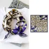 53 Lenços de Seda com Sensação de Luxo Leve e de Alta Qualidade, Lenço de Seda 100% Amora, Lenço Quadrado Elegante, Presente de Dia das Mães