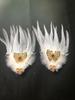 Nuevo Super Fairy - Tocado de plumas blancas, horquilla para el pelo de celebridades de Internet, vestido de novia, fotografía diaria, viaje, accesorios distintivos para el cabello con plumas dulces