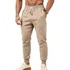 Calça Jogger de Moletom Masculina 2026 Transfronteiriça com Cordão na Cintura Elástica, Bolsos com Zíper e Design Patchwork
