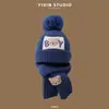 Gorros para Niños, Gorros Gruesos de Lana Tejida para Bebés, Nuevos para Otoño e Invierno, con Protección para las Orejas, Gorros de Punto Gruesos de Doble Capa para Niños, Modernos