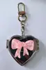 Colgante de Espejo de Doble Cara Nuevo Corazón Zhuzi Accesorios para Joyería DIY Cadena de Mano Plegable Espejo Cosmético Anticaída Funda para Teléfono Móvil