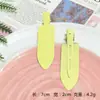 Pinza de Pato de Macarrón Brillante de 7 cm Pinza para el Cabello Sin Costuras Color Caramelo Accesorio para el Cabello Lindo Pinza Lateral Material Pinza para Flequillo
