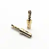 Terminal de Amplificador de Áudio Budweiser Cobre Banhado a Ouro 4mm com Pino Serrilhado Sem Solda Plug Banana Serrilhado para Caixa de Som
