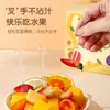 Tenedores de fruta desechables de grado alimenticio para uso doméstico, que ofrecen un lujo ligero y una sensación de alta gama, adecuados para sandía, postres, pasteles y palillos de fruta seguros para niños