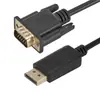 Cabo de conversão DP para VGA de 1,8 m Cabo de conversão Displayport para VGA Cabo hd VGA DP PARA VGA