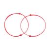 Pulseira Vermelha DIY Tecida à Mão para Ano do Zodíaco de Meninas, Opção de Pingente Vermelho Pendurado, Estilo Tendência Nacional Koi Totalmente Feito à Mão