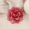 Grampo de Cabelo Flor de Renda Estilo Férias na Praia Grampo com Senso Avançado Grampo Super Fada Senso de Atmosfera para Fotos Grampo para Franja Lateral Acessórios de Cabelo