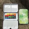 Kit de Tintas Aquarela 24 Cores 36 Cores Tinta Sólida para Nail Art Iniciantes Kit Inicial de Pintura Portátil Atacado