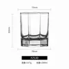 Vaso de Vidrio Octagonal Libby para Cerveza, Jugo, Uso Doméstico, Oficina, Restaurante, Transparente para Agua, Leche