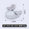 Série Oceano Pingente de Baleia DIY Acessórios de Pulseira Decorativos Versáteis para o Dia a Dia, Disponível para Venda em Lote Misto, Direto do Fabricante, Transfronteiriço