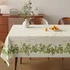 Mantel de PVC con Patrón Floral Fresco Estilo Bosque, Impermeable, Resistente al Aceite, Resistente al Calor, Mantel Rectangular para Mesa de Comedor del Hogar