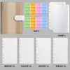 Cuaderno Macarrón Color Degradado Transfronterizo Carpeta A6 Bolsa con Cremallera Libro de Contabilidad de Presupuesto en Efectivo Personalizado Venta al por Mayor