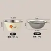 Cesta de Drenagem de Aço Inoxidável 304 para Lavar Legumes e Frutas, Filtro de Água de Cozinha, Ferramenta de Lavagem de Arroz, Tigela de Lavagem de Arroz Estilo Fofo Atacado