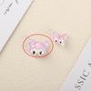 Lindos mini accesorios de resina de tamaño pequeño, pegamento en crema, accesorios pequeños de Sanrio, horquilla para el cabello, material de joyería DIY, color transparente