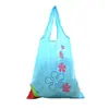 Bolsa de Poliéster Personalizada de Fresa para Amazon Gran Capacidad Transfronteriza Fruta Portátil Bolsa de Compras de Supermercado Plegable Almacenamiento Fresa