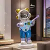 Adorno de Piso con Temática Espacial de Astronauta con Altavoz Bluetooth para Karaoke, una Pieza Decorativa de Alta Gama para Sala de Estar, Mueble de TV o Junto al Sofá