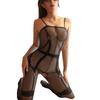 Lencería de amor de talla grande, medias de una pieza, pijamas ajustados y sexys, perspectiva de entrepierna abierta, ropa de red pura, tentación