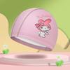 Nueva gorra de natación infantil PU con recubrimiento impermeable, estampado de dibujos animados, gorra de natación de sirena, gorra de natación elástica y cómoda, venta al por mayor