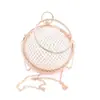 Bolsa de Jantar Metálica Oca Popular Europeia e Americana Bolsa de Mão Tênis Bolsa de Maquiagem com Temperamento Bolsa Transversal Bolsa de Noite para Casamento