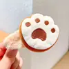 Pinza para el Cabello de Muñeco Animal de Peluche Divertido y Lindo para Niños con Flequillo y Pinza Lateral Accesorios para el Cabello de Dibujos Animados de Niña Pequeña