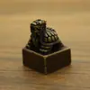 Novos Ornamentos de Latão Latão Vintage Cobre Dragão Tartaruga Selo Ornamentos de Mesa para Casa Decorações Artesanato Atacado