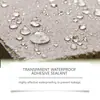 Selante Impermeável Transparente Jue Fish, à Prova de Vazamentos, Flexível, Durável, Fácil de Aplicar, Adequado para Reforma Residencial e Preenchimento de Frestas