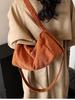 Moda Nueva Transfronteriza 2026 Versátil Casual Bolso de Hombro de Pana Pequeño Bolso Cruzado para el Trabajo y el Trayecto Bolso Almohada Bolso Cruzado