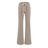 Primavera y verano 2025 pantalones ajustados delgados casuales de cintura elástica con cordones, color sólido, deportivos holgados, de ocio, para yoga