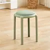 Banqueta de Plástico Doméstica Espessada Empilhável Banqueta Macia Moderna Simples Sala de Estar Mesa de Jantar Banco Alto Cadeira Reserva
