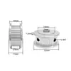 Polia síncrona 2GT M3 com fio superior de 20 dentes, diâmetro interno de 5 mm e largura de banda de 6/9/10 mm, acessórios para impressora 3D.