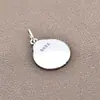 Colgante de chismes del Zodiaco de plata S925 Yiluya Hilo de algodón tejido DIY Colgante lateral de Tíbet Accesorios Material para joyería