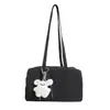 Bolsa de ombro feminina vermelha de grande capacidade, nova bolsa tote casual de outono 2026, bolsa para noiva e madrinhas de casamento, bolsa de casamento