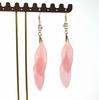 S925 Fábrica de Origen Pendientes Largos de Pluma Temperamento Sencillo Celebridad de Internet Moda Comercio Exterior Venta Caliente Pendientes de Pluma Pendientes